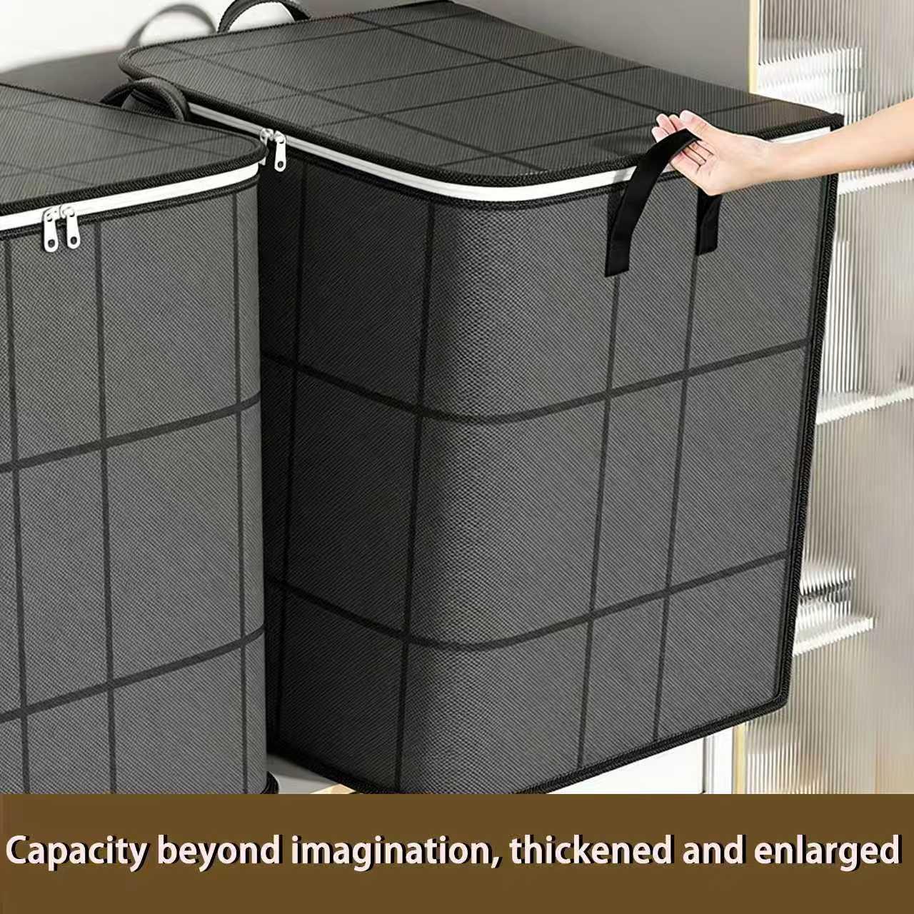 Large-capacity Extra-Large Waterproof & Moisture-Resistant Storage Box/Bag — Wear-resistant, ideal for clothes, quilts, moving, and packing Large-capacity Extra-Large Waterproof & Moisture-Resistant Storage Box/Bag — Wear-resistant, ideal for clothes, quilts, moving, and packing