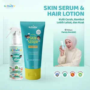 (Glowby) Bundling Skin Serum dan Hair Lotion Mencerahkan dan Melebatkan Rambut Bayi dan Anak
