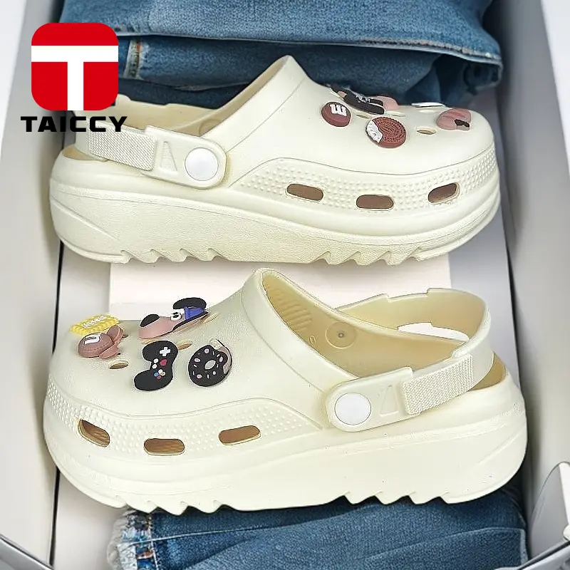 TAICCY Sandal Slop Wanita Sandal Baim Wedges Sandal Jelly Wanita Anti-selip 30-41
