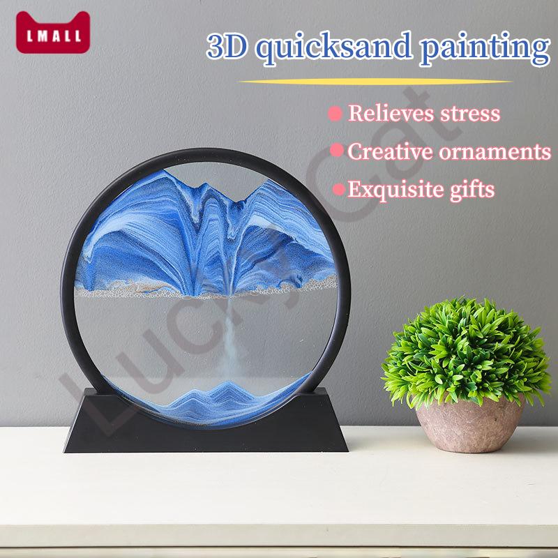 【4 colors】CNY gift Moving Sand Art Picture 3D Hourglass Sand - TikTok ...