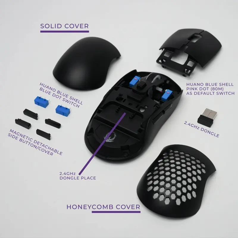 Sades Ryunix Kojin MX10 / MX-10 Triple Mode Wireless Gaming Mouse 4