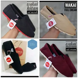 [SEPATU SLIP ON WAKAI] gread ori free paperbag