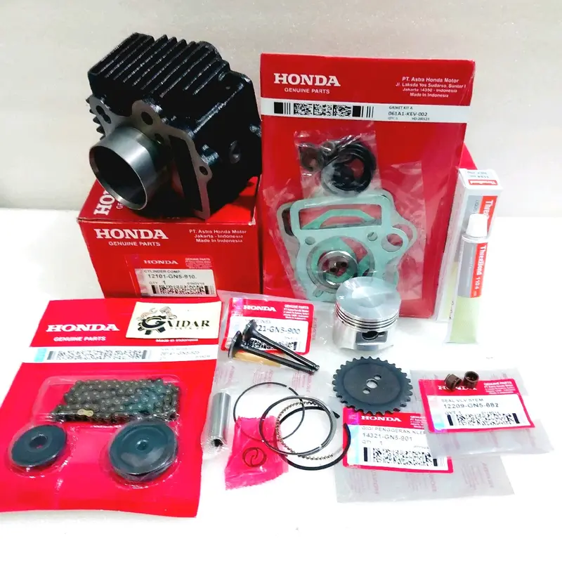 Blok Seher Set Piston + Rantai keteng 7 Item Grand Astrea Prima Supra Lama Supra X Lama  Win Star GN5 0
