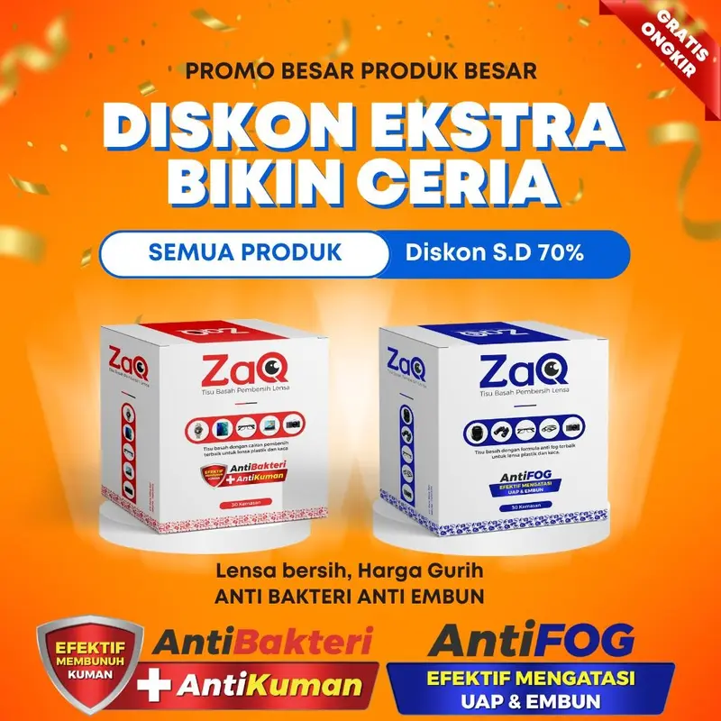 [Bukan Tissue Paseo] Tissue Tisu Anti embun Anti Fog untuk Glasses Kacamata Kacamobil Kacahelm ZAQ 4