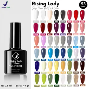 BPOM RISING LADY SHIYA CLASSIC NAIL GEL POLISH 53 WARNA/ISI 7.3ML/KUTEK JELLY/TRANSPARANT/KUTEK UV LED