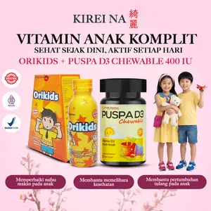 Orikids - Multivitamin penambah nafsu makan anak - Membantu anak lebih aktif dan sehat- 1 Botol isi 100ml