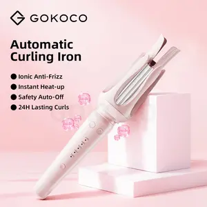 GOKOCO Catokan Keriting Otomatis | Korean Wave Ceramic Hair Curler with Negative ion Emission Port and 5 Adjustable Heat Levels 32MM