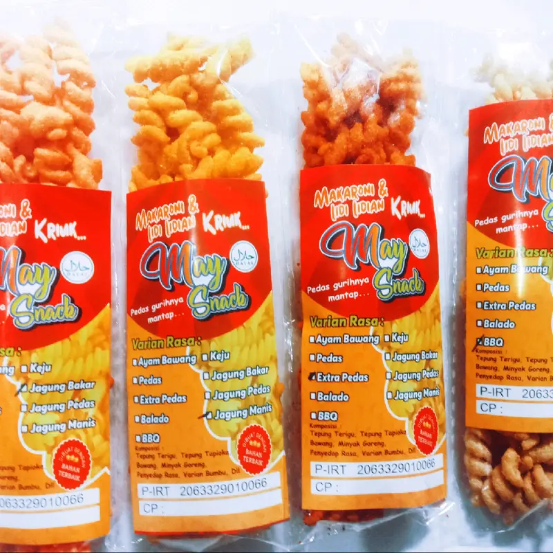 makaroni gandum  spiral 9 variasi rasa paket 10 pcs Bawang Food Noodles Pasta Macaroni Ayam Bbq   Snack Manis Pedas Jagung Cemilan Makanan kripik Keripik 5