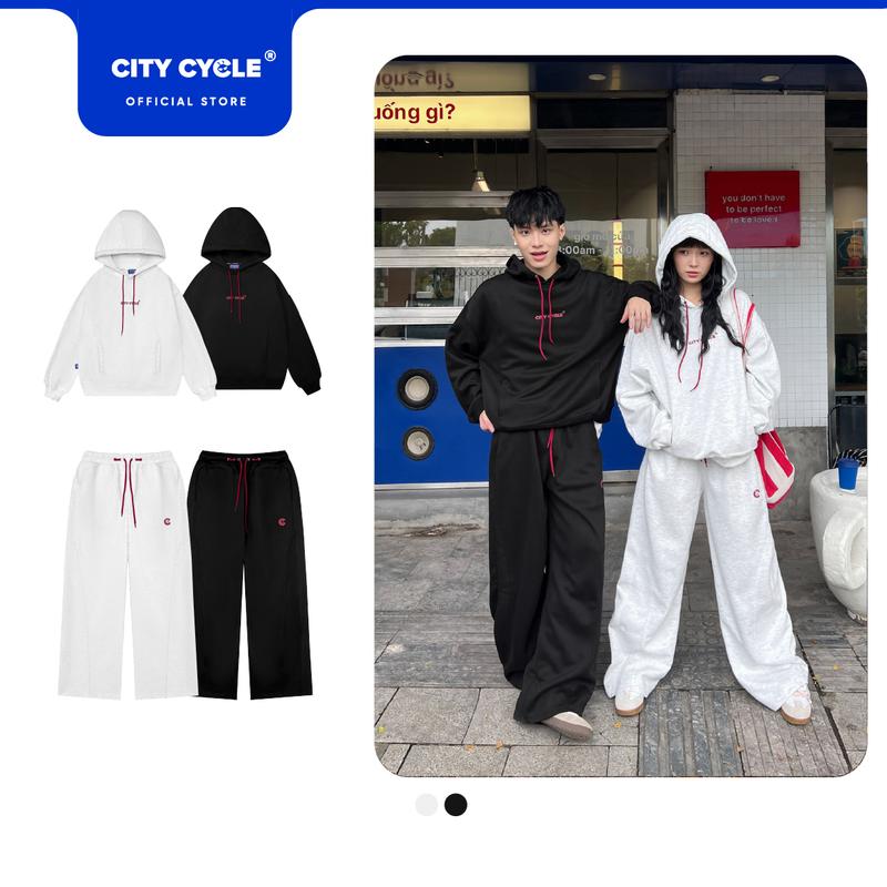 Combo set bộ nỉ hoodie mùa đông nam nữ Local Brand Chính Hãng City Cycle Combo bộ nỉ Mono