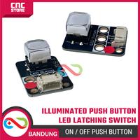 Jual Illuminated Push Button LED Latching – Modul Tombol Lampu ON/OFF ...