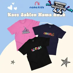 KAOS NAMA ANAK KAOS ANAK KAOS NAMA BAYI KAOS NAMA BAYI KAOS NAMA KAOS SABLON NAMA Katun Perempuan