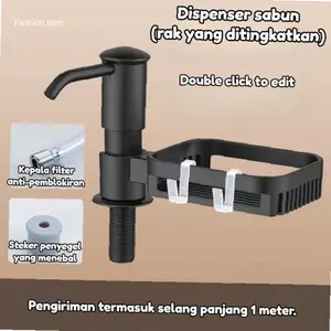 New Arrival 【COD】Dispenser Sabun Rak Dapur Tempat Sabun Cuci Piring Praktis Anti Tumpah untuk Dapur Minimalis | best seller