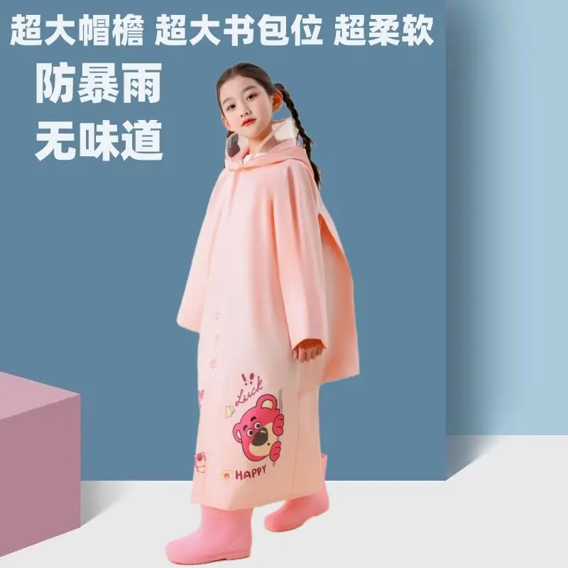 Áo Mưa Trẻ Em, Có Vị Trí Cặp Sách, Áo Mưa Hoạt Hình, Dành Cho Bé Trai Và Bé Gái, Thích Hợp Cho Mẫu Giáo, Thời Trang, Áo Mưa Học Sinh 8