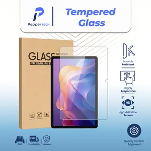 Tempered Glass Untuk Xiaomi Redmi Pad 2 11 Inch 2025 WiFi LTE Tempered Glass Layar Tablet Screen Guard Protector Clear Anti Sidik Jari