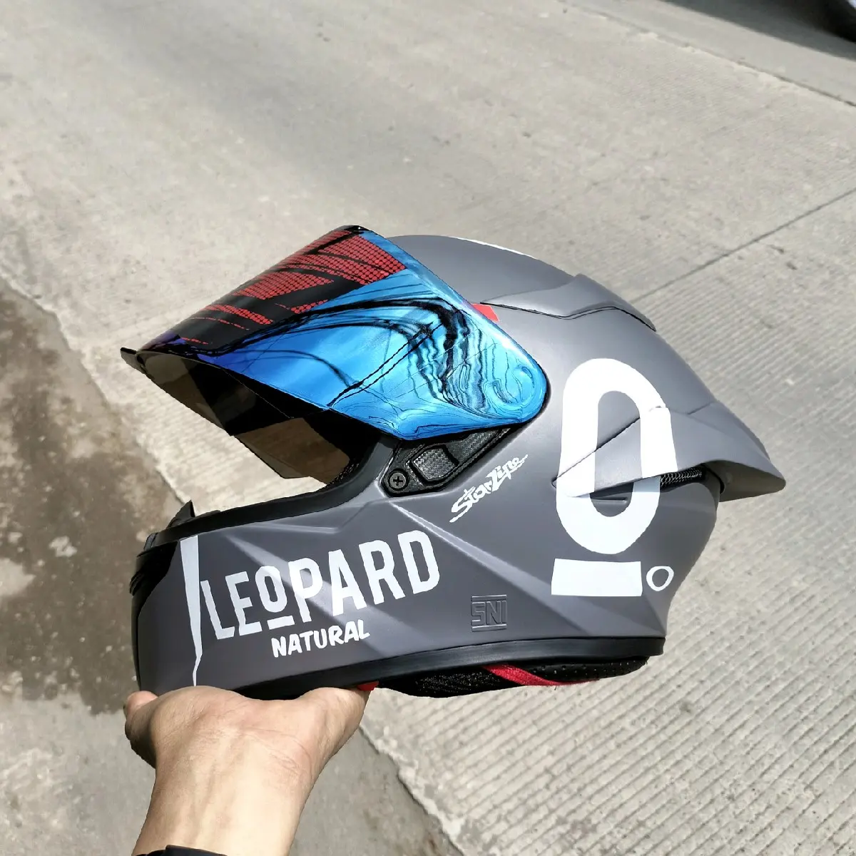 helm TT-course MLA solid grey dop