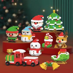 クリスマス スノーマン レンジャー ブロックセット、教育用子供玩具、オフィスデスクデコレーション、ホリデーギフト、フェスティブな雰囲気