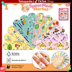 120PCS Plester Luka Karakter Anti Air Plester Hansaplast Karakter Perban Character Perlengkapan Hansaplast Karakter Plester Luka