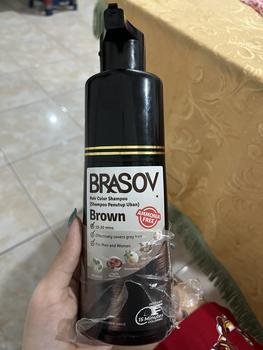 Product Review of BRASOV Shampoo Pewarna Rambut 200 ML Ammonia Free Hair Color Shampoo Penutup Uban BPOM from l** 0