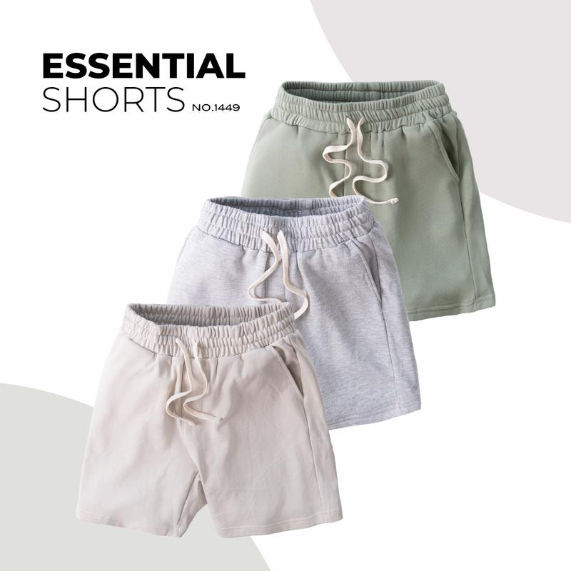 Quần short nam ESSENTIAL URBAN chất liệu nỉ da cá tối giản, dễ phối, tính ứng dụng cao NO.1449
