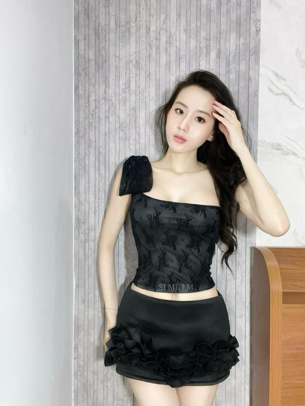 Product Introduction of ÁO LỆCH VAI REN (2 LỚP CÓ LÓT) - SI MÊ EM - ẢNH SHOP CHỤP - Áo nữ 16