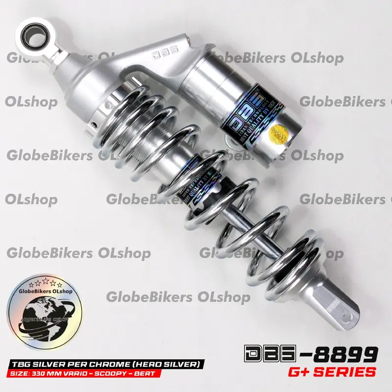 Shock DBS GPLUS-8899 Matic Mio Beat Scoopy Vario FI Vario 125/150 Xeon Genio Stylo Fazzio Mio J Mio M3 Soul GT Skok Belakang Harga Grosir Termurah - Gold, Motorcycle 1