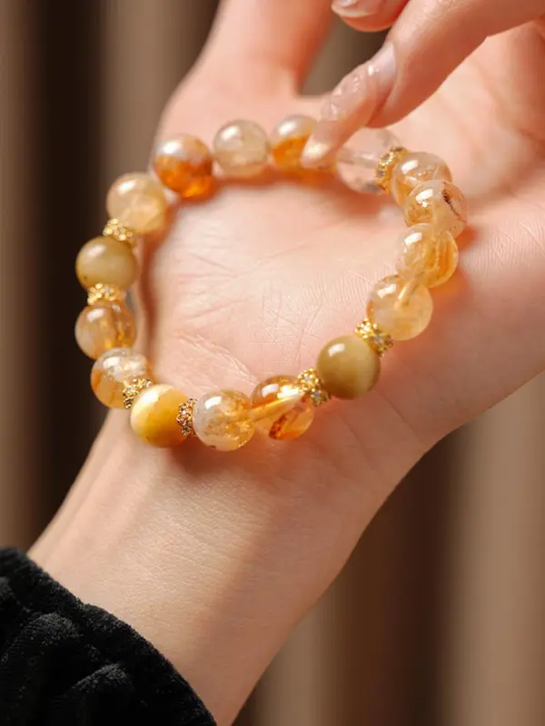 Natural Stone Beaded Bracelet, Fashionable Jewelry for Women & Girls, Trendy All-match & Exquisite Jewelry for Birthday Gift 3