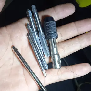 Hand Tap Set M3-M8 plus Gagang Handtap Membuat Drat  6 PCS ALAT TAPING TAP MANUAL