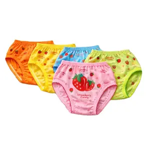 3 6 12 pcs CD ANAK STRAWBERRY CELANA DALAM PEREMPUAN UMUR 3 4 thn Motif Strawberry Lucu dan Nyaman
