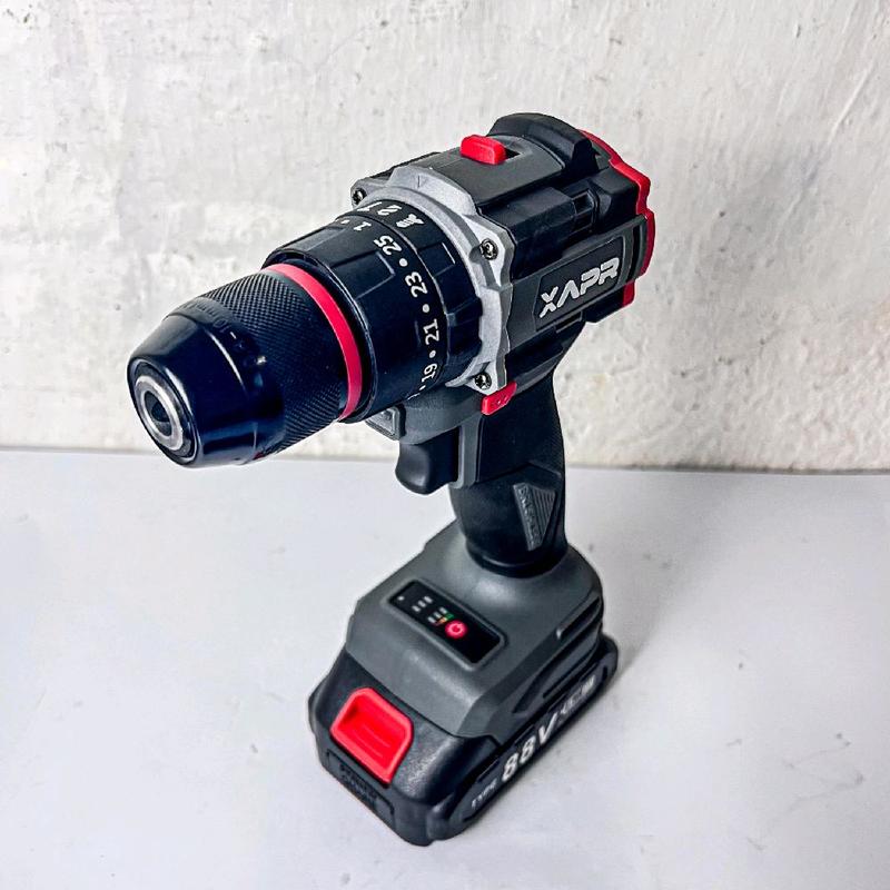 APR BOR impact drill BRUSHLESS TYPE AP85+ 10mm keyless auto lock 2baterai lxt 88vf mesin bor besi kayu driver sekrup drill 7