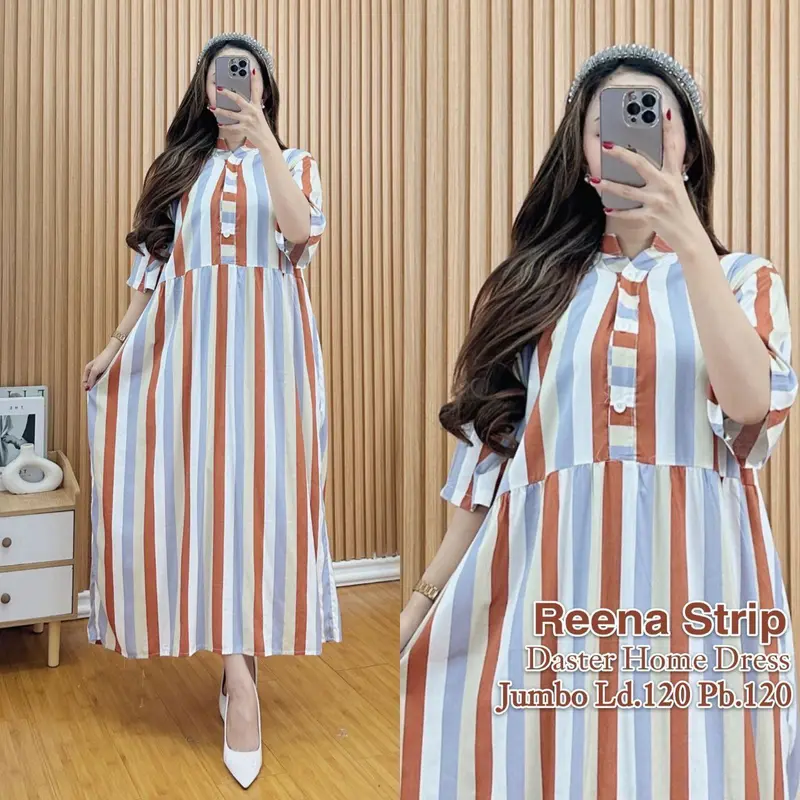 Daster Home Dress Bahan Rayon Premium Model Susun Busui Friendly Motif Terbaru Kekinian MAJA.STR 6