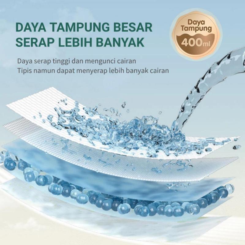 2Pack-VeryBabe SAP Popok Bayi Diapers Bayi S/M/L/Xl/XXL/XXXL/XXXXL Tipis Bernapas Tinggi Serap Anti Gumpal Kering Merah 4