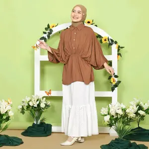 Loamor Narumi Batwing Blouse - Tops Wanita - Atasan Bigsize Wanita - Kemeja Oversize