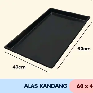 Tatakan Plastik Alas Nampan Kotoran Kandang Hewan Size 60x40cm Bahan Plastik Tebal Tidak Mudah Pecah Alas Kandang