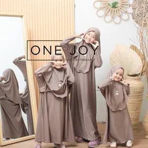 Gamis Abaya Muslim  Model batwing gamis anak 2-12 tahun perempuan  Baju   Dress Wanita set hijab jersey polos elegan model terbaru Lebaran adem & tida panas