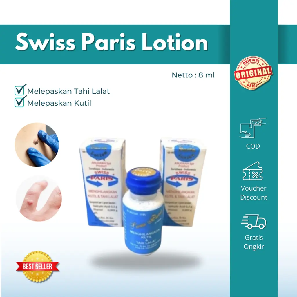 Lotion Penghilang tahi lalat dan kutil 8 ml Swiss Paris Original