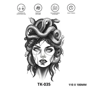 tato temporer premium semi permanen tattoo fruit ink tattoo medusa temporary