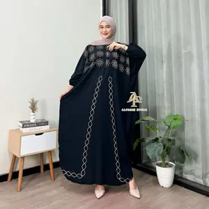 Kaftan Motif Hanin Rayon Tebal Jumbo Ld 180 cm