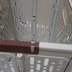 Keranjang Laundry Lipat Bahan Plastik Ada 4 Roda 360 Derajat