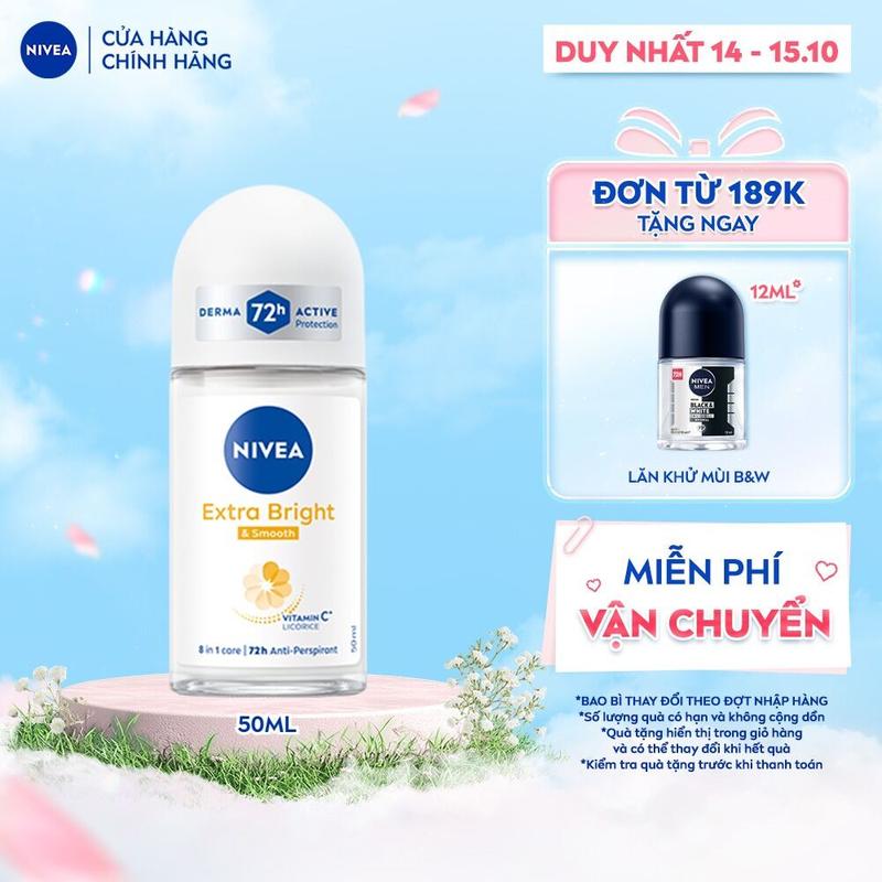 Lăn Ngăn Mùi NIVEA Dưỡng Da 8 Super Food | Vitamin C (50 ml) - 81644