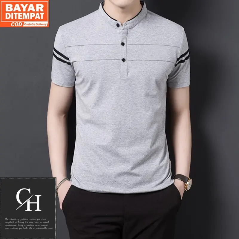 Kaos Pria ZAYN Warna Biru Navy Polos / Kaos Keren Distro Bandung / Kaos Cowok Korea 4