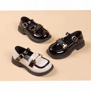 REIN Sepatu Loafers / Boots Anak Perempuan Glossy Korea AS199 | Hot Item