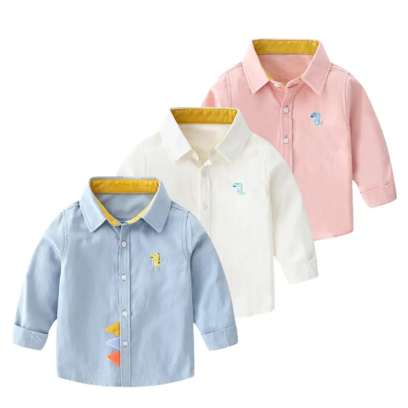 Kemeja Anak Laki-Laki Motif Dino Lengan Panjang KMJ01 1 - 5 Tahun Fashion
