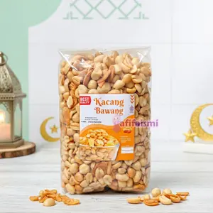 [ 1 Kilo ] Kacang Bawang Goreng Renyah Premium 1kg Enak Gurih Selalu Fresh Ready Stok Camilan Terbaik
