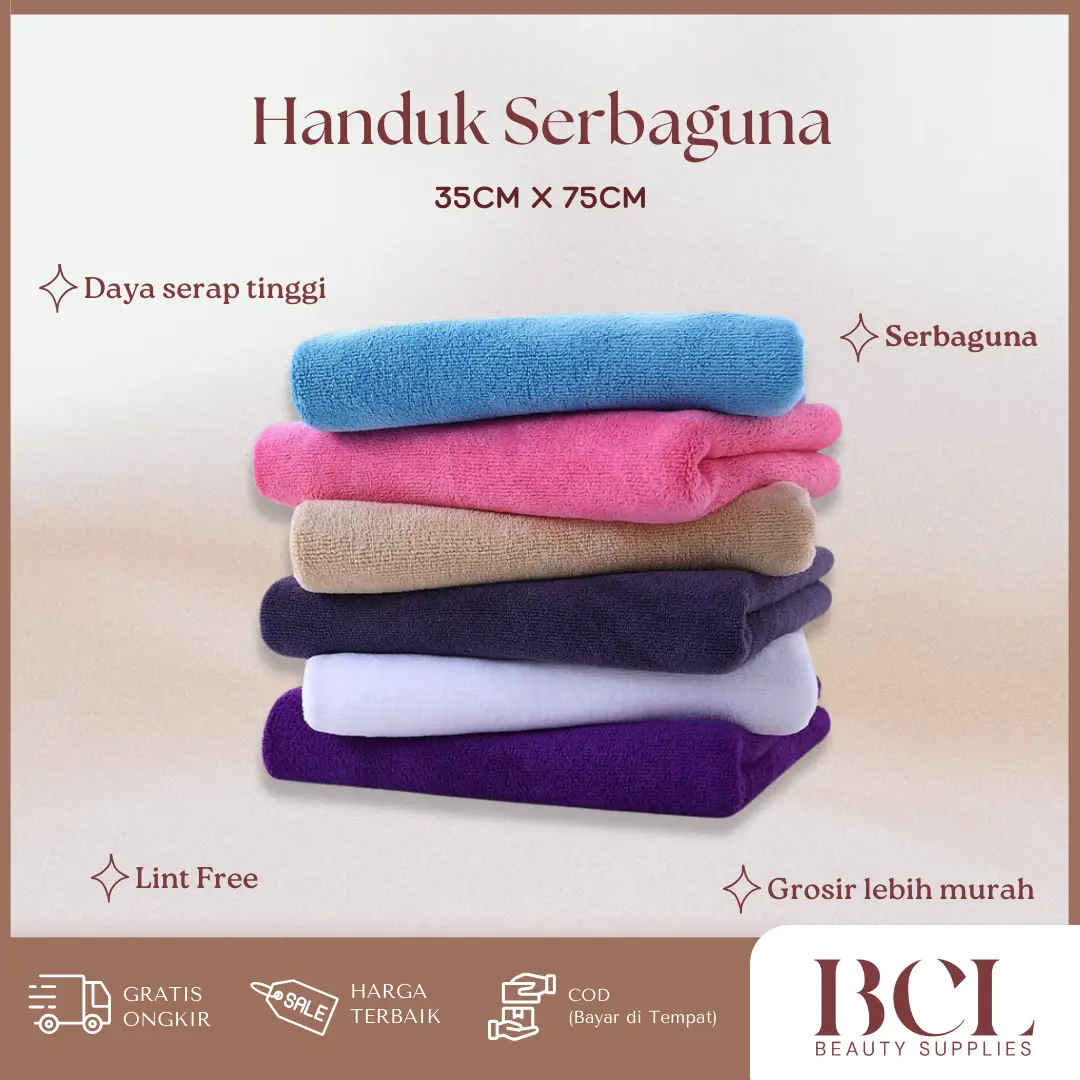 Handuk Serbaguna 35x75cm handuk salon olahraga dapur serap air tinggi