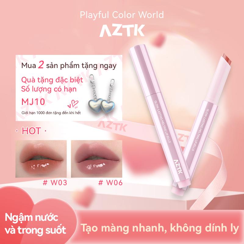 Son bóng dạng gel AZTK – Hiệu ứng nước, nhẹ môi, không dễ lem ra ly, xài siêu thích luôn! Học sinh dùng là chuẩn bài nha