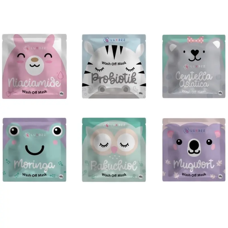 [BPOM] LUXBEE Wash Off Mask 10gr - Masker Wajah Organik Mencerahkan Kulit Wajah 0