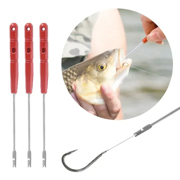 Stainless Steel Rapid Fishing Tackle Hook Detacher Removal Tool Remover Safety Extractor Fish Tackles Tools Fishing Accessories