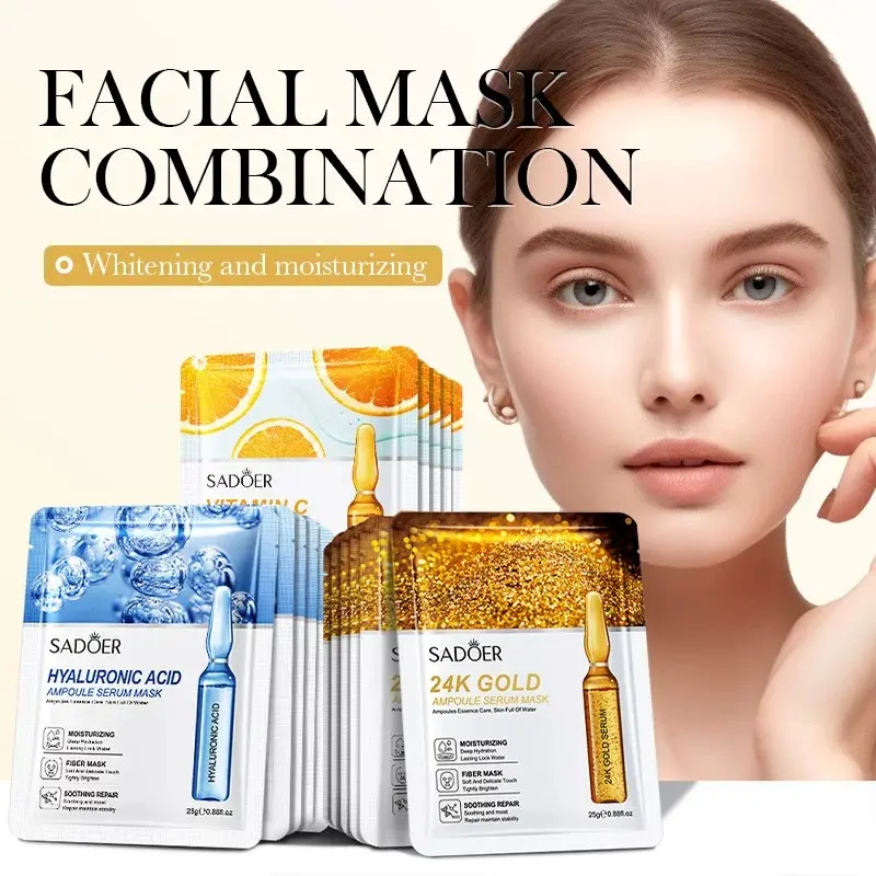 SADOER Organic Face Mask, Hydrating, Moisturizing, Brightening, Soothing, Cruelty-Free