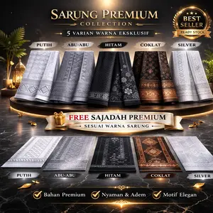 [FREE SAJADAH] Sarung Instan Pria Dewasa Praktis Tinggal Pakai - Sarung Celana Rok Premium Bonus Sajadah Exclusive