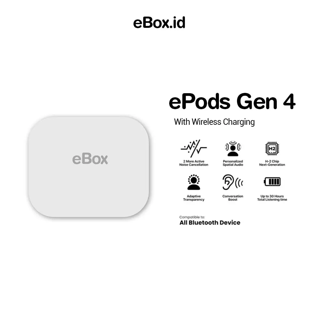 [ NEW LAUNCH ]  TWS GEN 4 Active Noise Cancellation ANC/ENC TWS Earphone Headset Bluetooth V5.4
